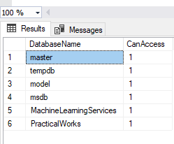 List Databases Available for Current User -SQL Server